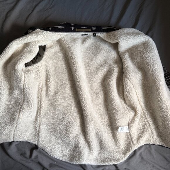 Todd Snyder Aztec Japanese Basecamp Sherpa lined Snap Shirt Jacket medium $298 - Picture 3 of 5